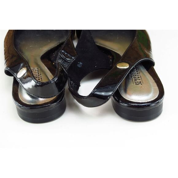 Seychelles Sz 6.5 M Black Slingback Synthetic Women‎ Sandals - Picture 5 of 8